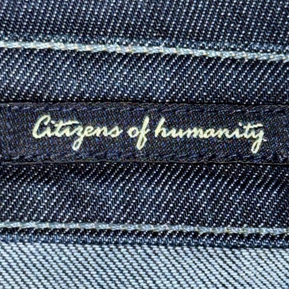 👖🌿 CITIZENS OF HUMANITY Amber #263 Stretch Bootcut Dark Wash Blue Women’s Sz 27 - Picture 6 of 8